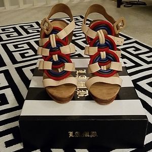 L.A.M.B gently worn Zed platforms